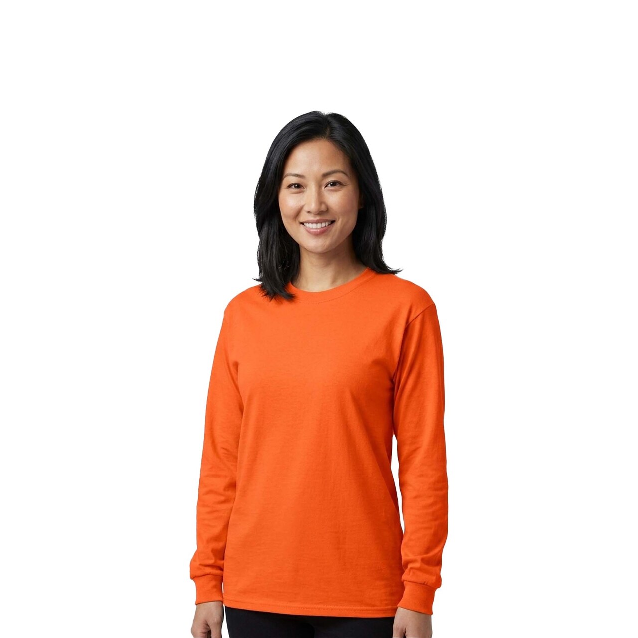 Gildan® Ultra Cotton Crewneck Long Sleeve T-Shirt for Casual Wear & Custom Printing Heavy Cotton Tee